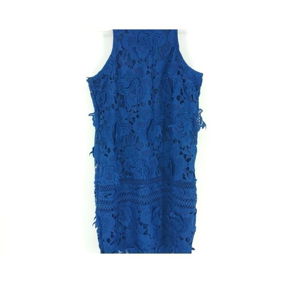 Revolve Lovers and Friends Dress Women's Small Overlay Lace Blue - Picture 2 of 9
